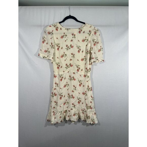 NWD $218 Reformation [ 6 ] Alaina Floral Cutout Flitter Sleeve Mini‎ Dress 6333 - Picture 10 of 16